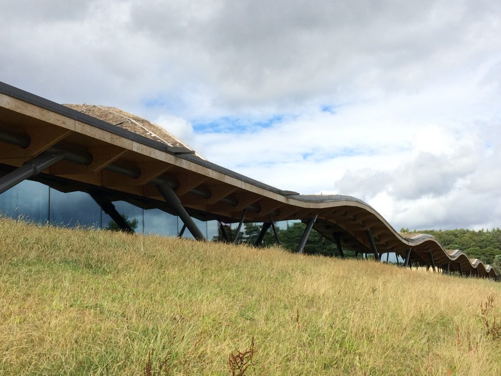 View from the front of the distillery