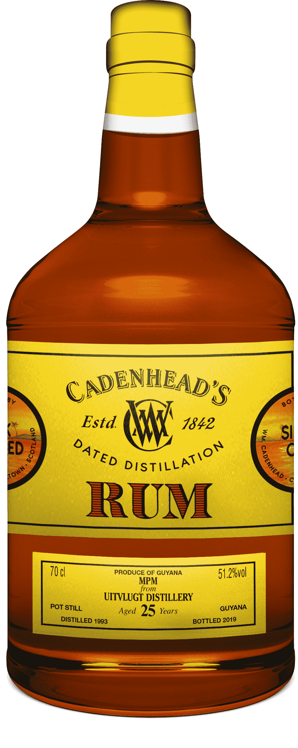 Uitvlugt 25 Years Old 51.2% ABV Rum 70cl