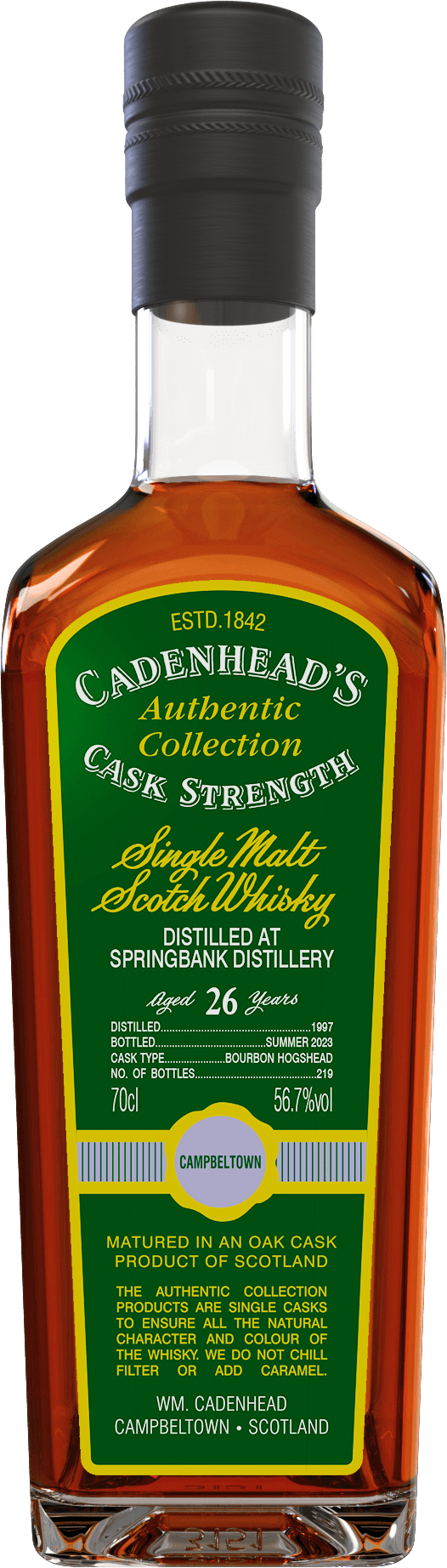 A Bottle of Springbank-26-YO