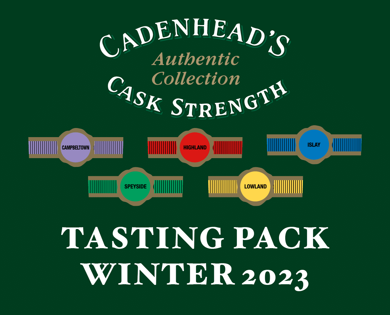 Cadenhead’s Winter Authentic Tasting Pack (November 2023) (8x2cl whisky samples)