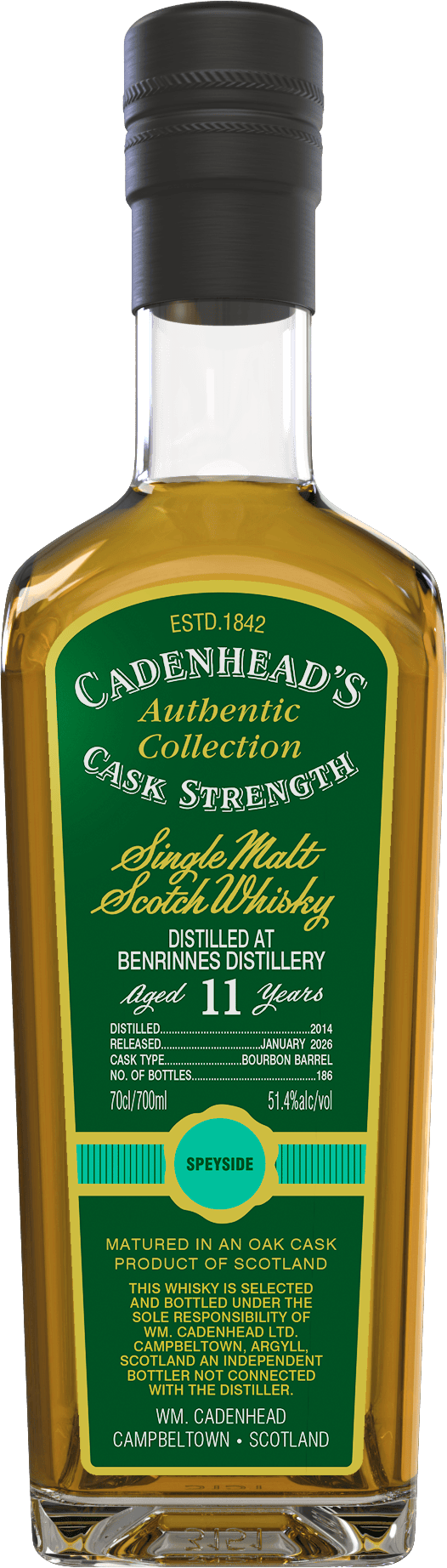 Benrinnes 11yo 51.4% abv 70cl Single Malt Scotch Whisky