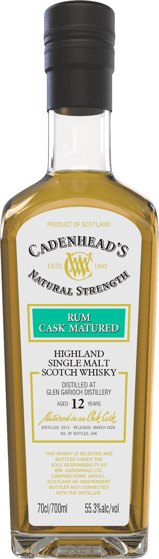 Glen Garioch 12yo 55.3% abv 70cl Single Malt Whisky