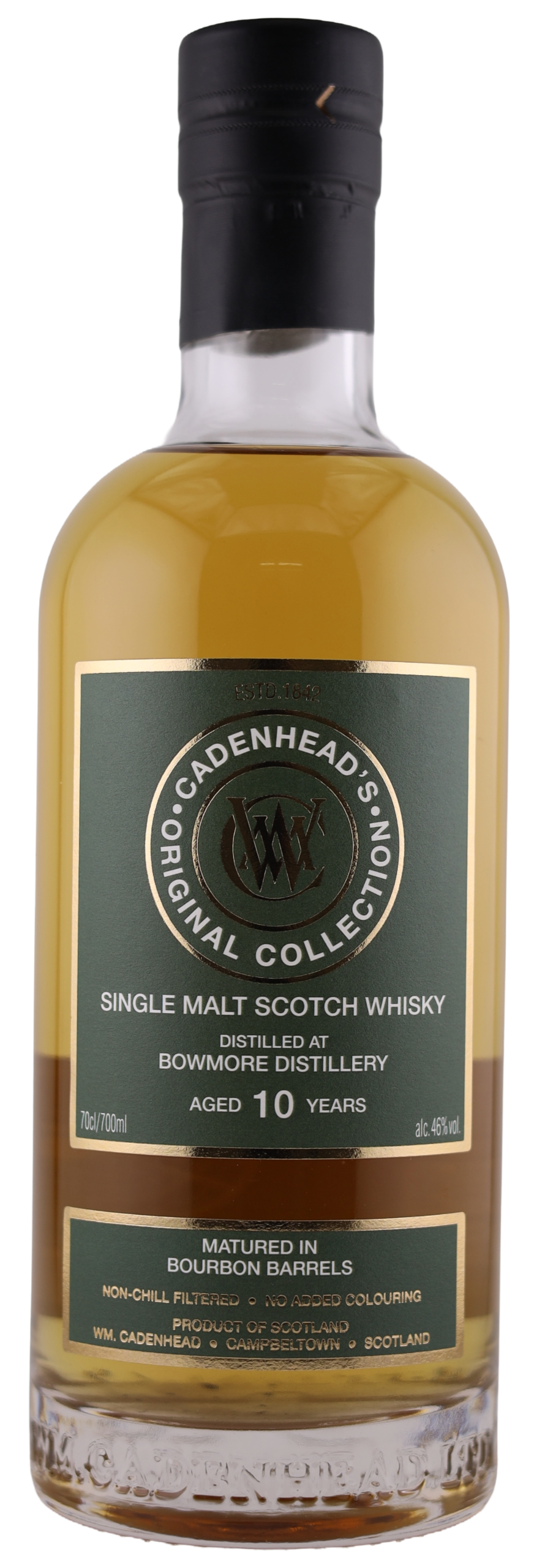 A Bottle of BOWMORE 10YO 46% NO BACKGROUND