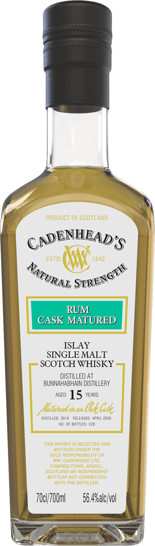 Bunnahabhain 15yo 56.4% abv 70cl Single Malt Whisky