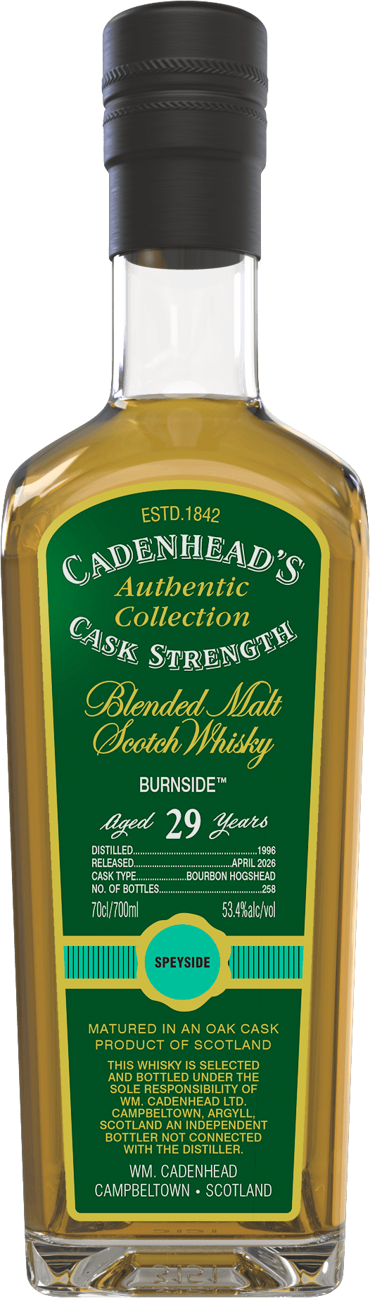 Burnside™ 29yo 53.4% abv 70cl Blended Malt Whisky