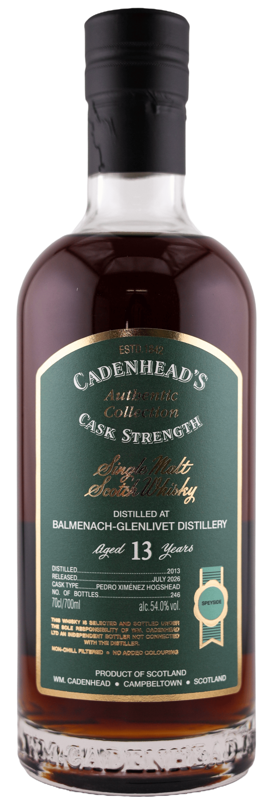 A Bottle of BALMENACH-GLENLIVET 13YO 54.0_