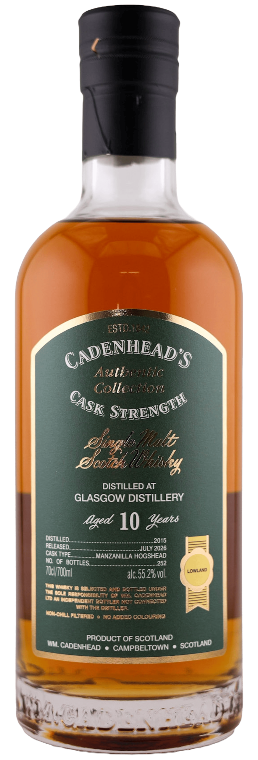 A Bottle of GLASGOW 10YO 55.2_