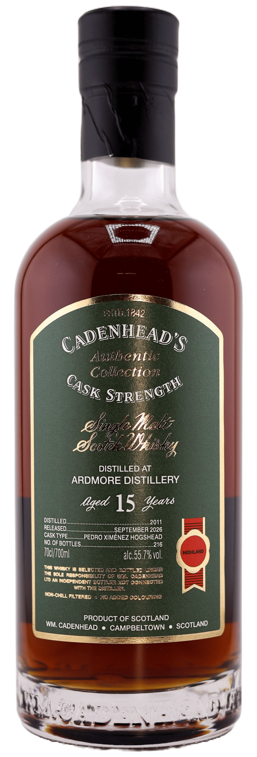 A Bottle of ARDMORE NO BACKGROUND