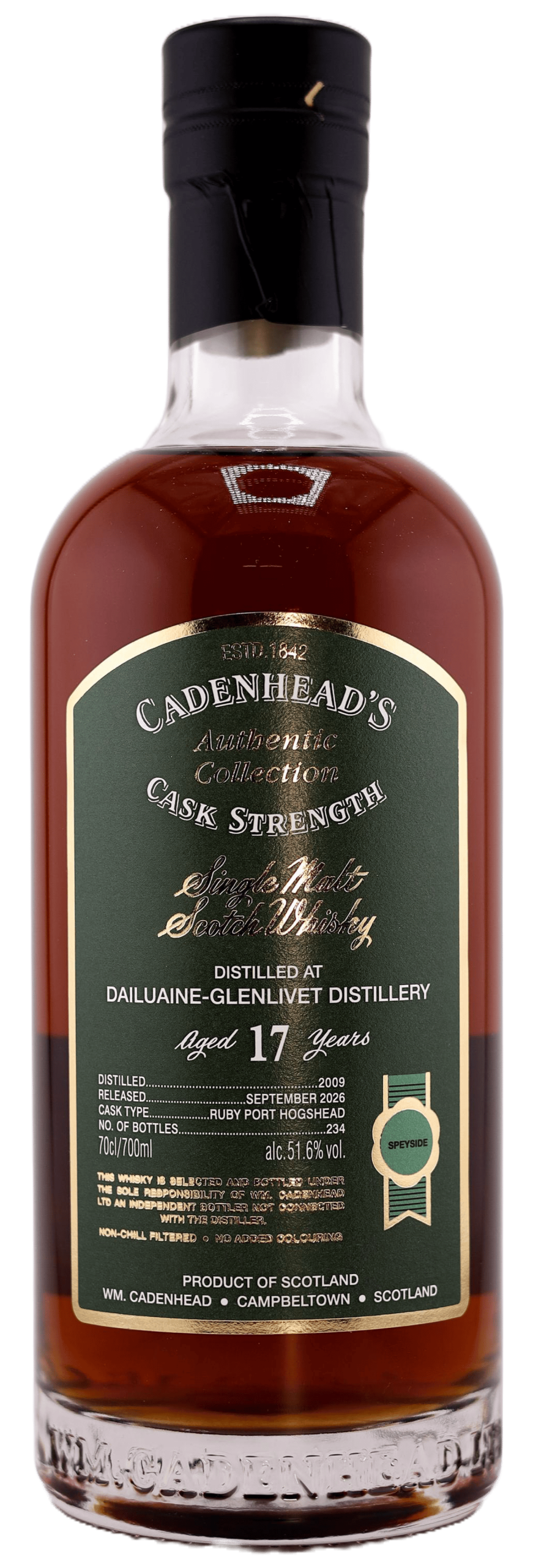 A Bottle of DAILUAINE-GLENLIVET NO BACKGROUND