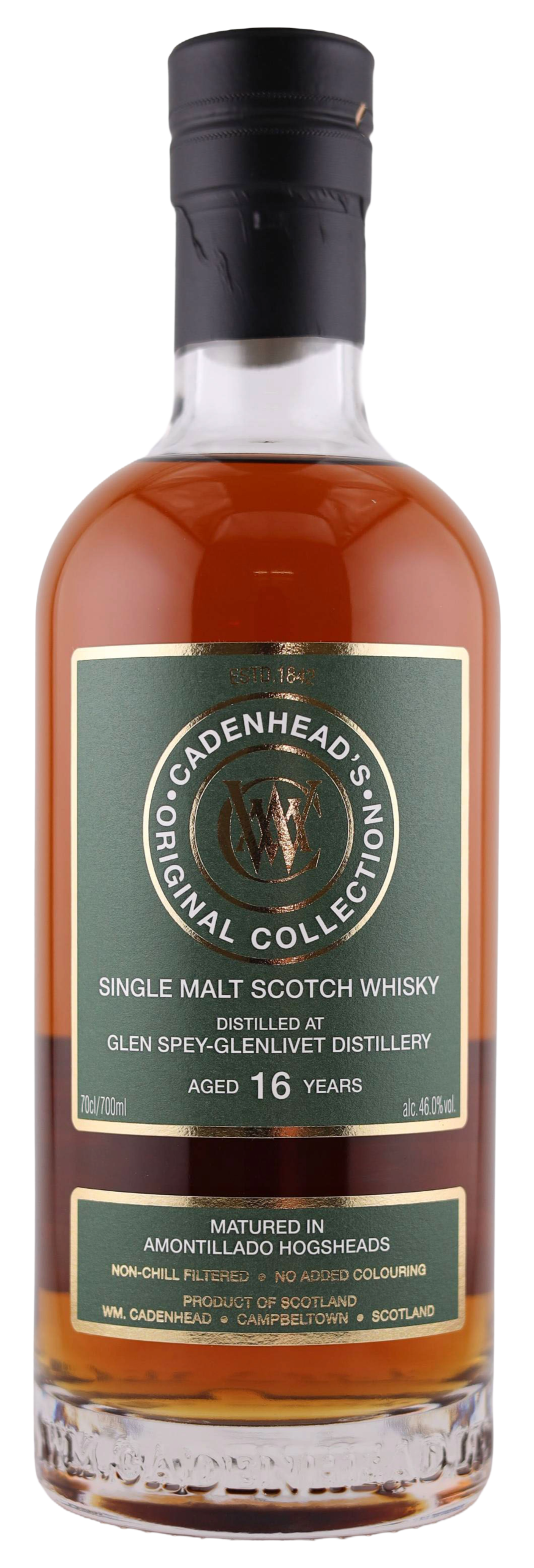 A Bottle of GLEN SPEY-GLENLIVET 16YO 46% NO BACKGROUND