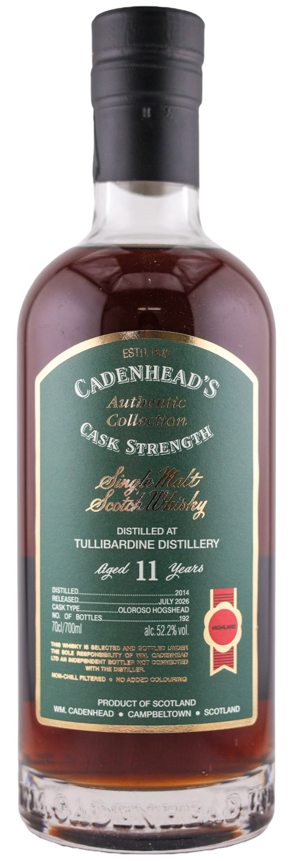 Tullibardine 11yo 52.2% abv 70cl Single Malt Whisky