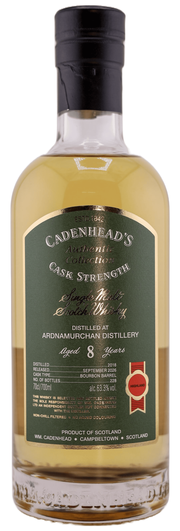 Ardnamurchan 8yo 63.3% abv 70cl Single Malt Whisky