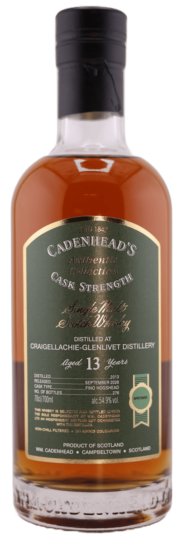 Craigellachie-Glenlivet 13yo 54.9% abv 70cl Single Malt Whisky