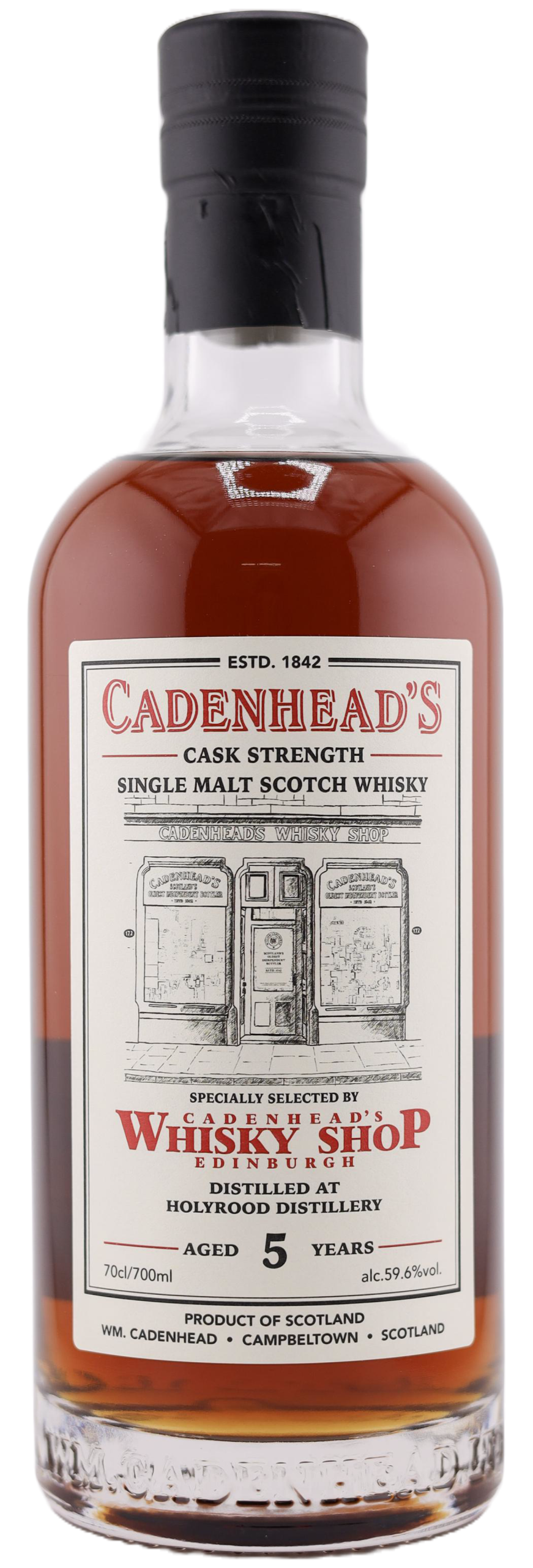 A Bottle of HOLYROOD 5YO NO BACKGROUND