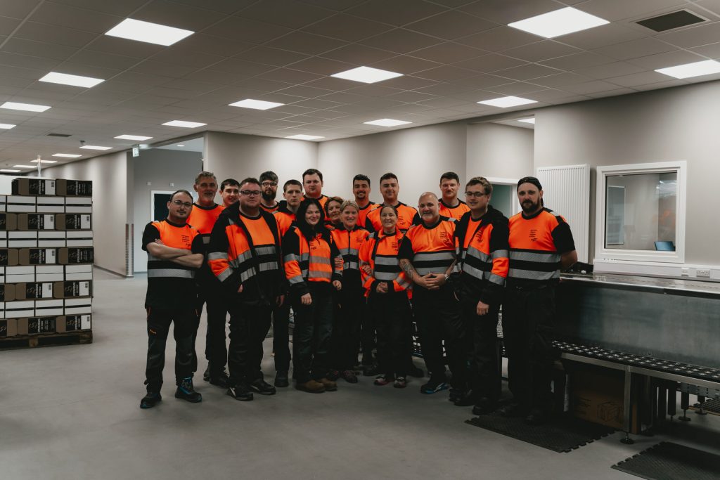 The Cadenhead's bottling hall team in Campbeltown