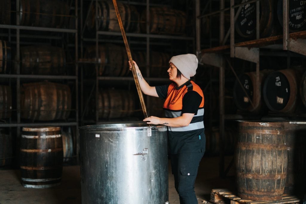 Whisky being bottled at Cadenhead's in Campbeltown