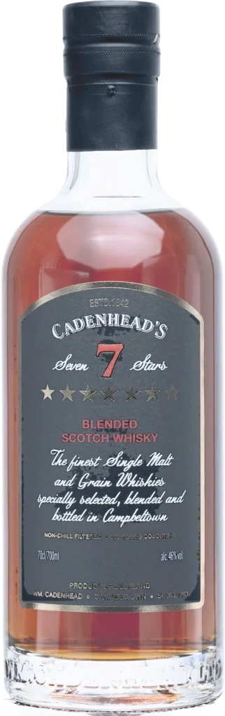 A bottle of Cadenhead 7 Star Blend