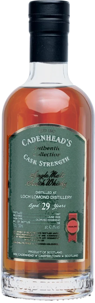 A bottle of Cadenhead Authentic Collection