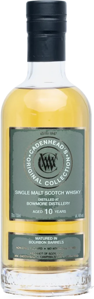 A bottle of Cadenhead Original Collection